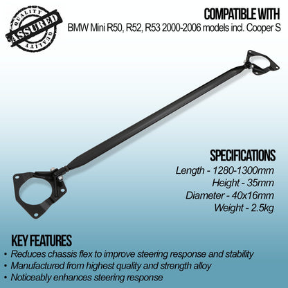 Front Strut Brace – Mini R50 R52 R53 Cooper S 00-06
