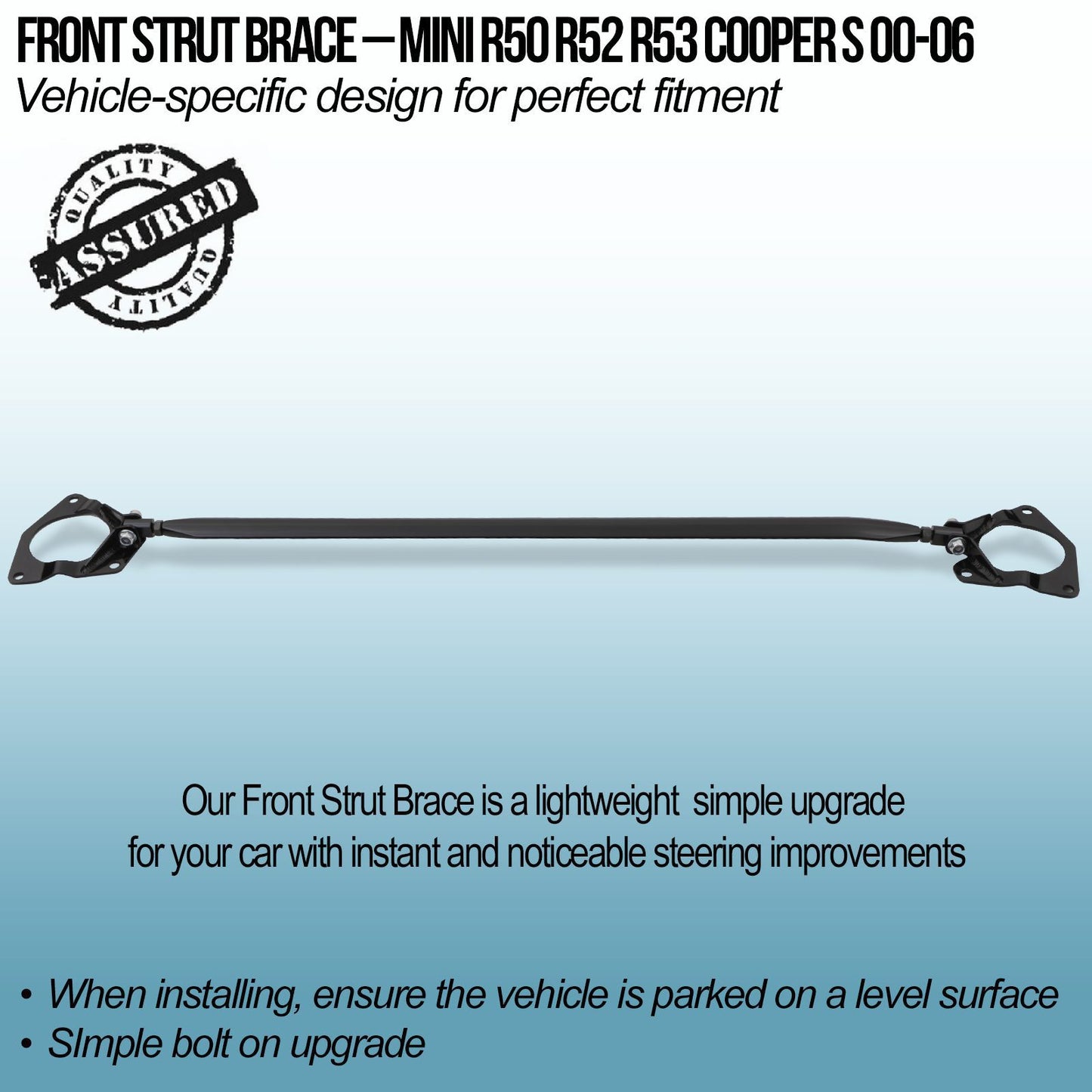 Front Strut Brace – Mini R50 R52 R53 Cooper S 00-06
