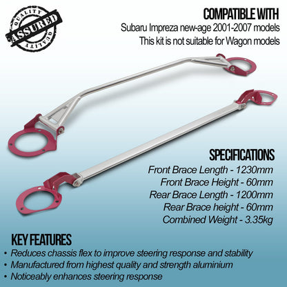 Strut Brace Set – Subaru Impreza Newage WRX STI 01-07