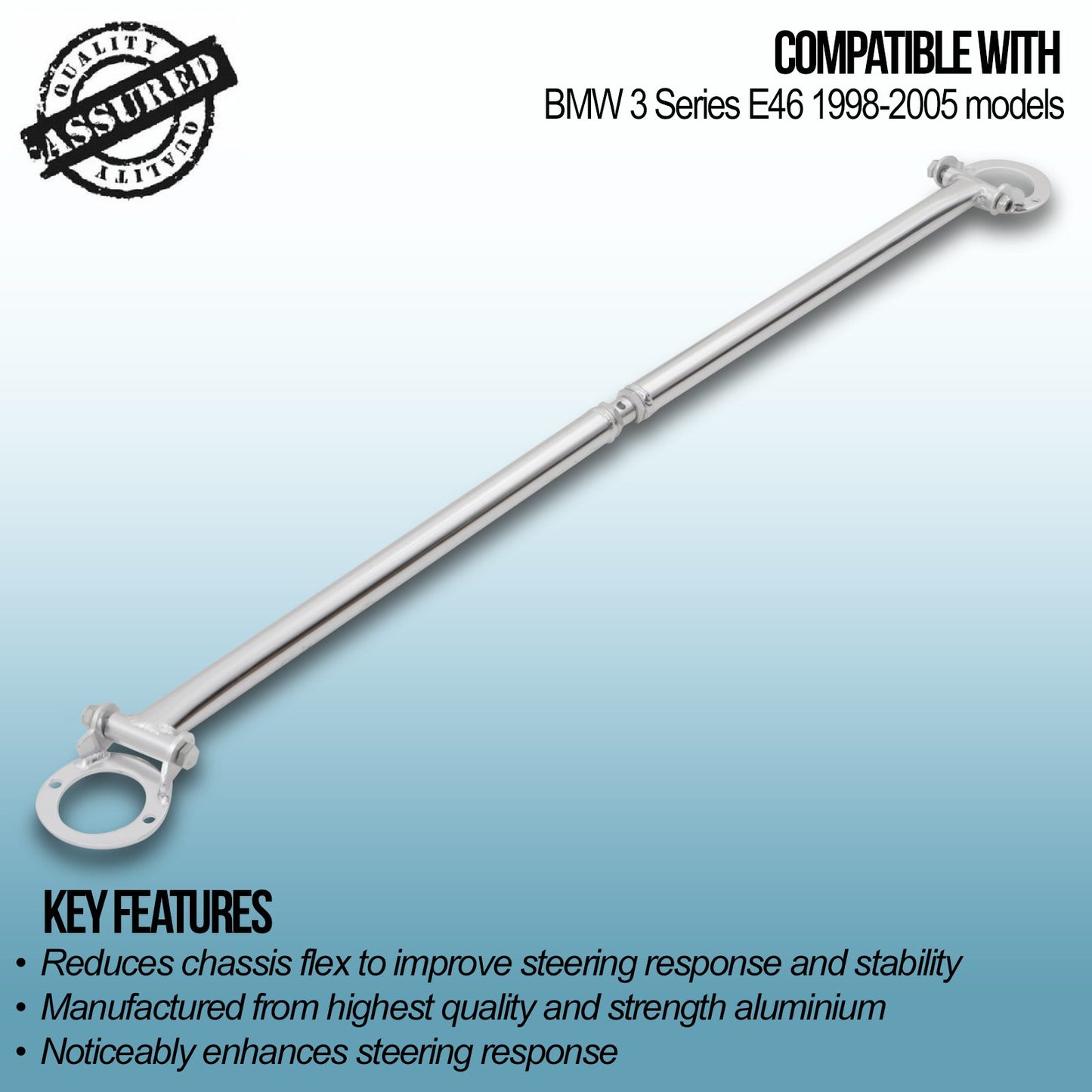 Rear Strut Brace – BMW 3 Series E46 Coupe 98-05